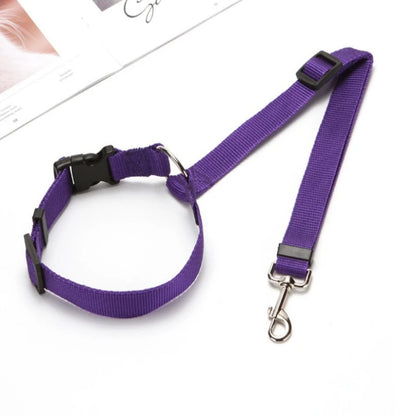 Adjustable Pet Cat Dog Car Seat Belt Pet Seat Vehicle Dog Harness Lead Clip Safety Lever Traction Dog Collars Dog Accessoires