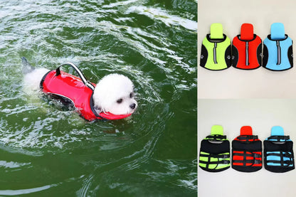 Premium Summer Dog Life Jacket Adjustable Pet Swimwear Safety Buoyant Vest for Small Medium Large Dogs Water Play