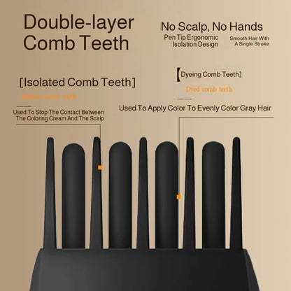 Disposable Hairdressing Pen Quick Hair Styling Hair Dye Comb Instant Gray Coverage Hair Color No Scalp Damage Hair Dye Stick