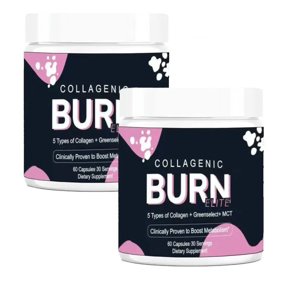 COLLAGENIC BURN ELITE Weight Loss Pills - Supplement with Collagen and Green Tea - Supports Metabolism, Fat Burning & Beauty
