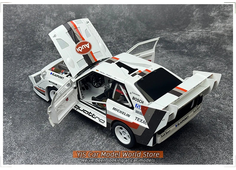 AUTOART 1/18 Audi Sport Quattro S1 Pikes Peak 1987 #1  Racing car model Car model Static ornament Collect Metal material