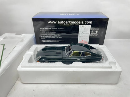 Autoart 1:18 E-Type Coupe Green Simulation Limited Edition All Open Alloy Metal Static Car Model Toy Gift