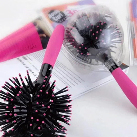 3D Round Hair Brushes  Make Up Comb Salon 360 Degree Ball Styling Tools  Heat Resistant Hair Comb Magic Detangling Hairbrush