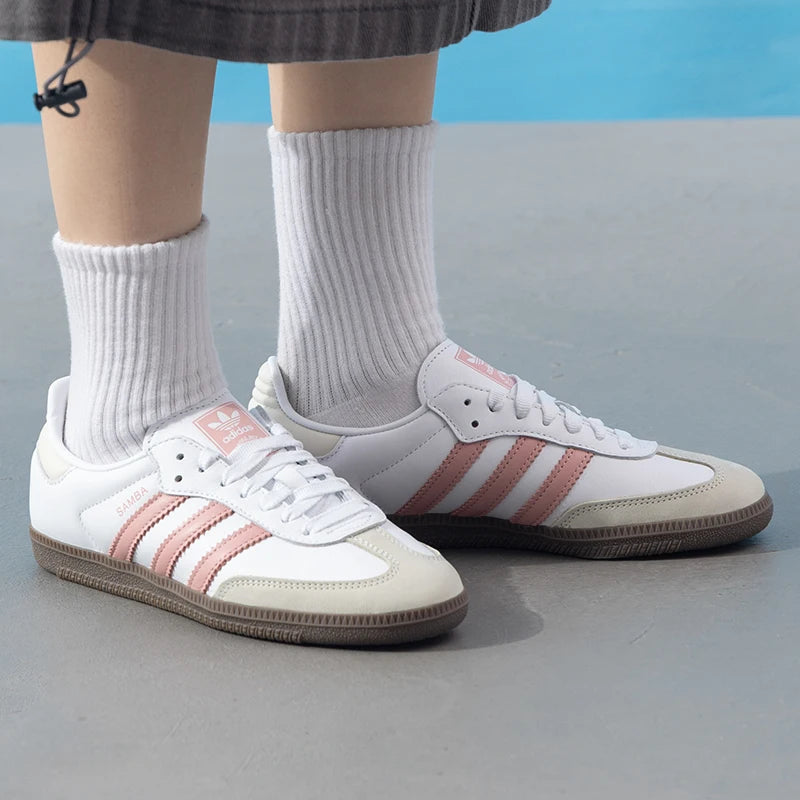Adidas Originals Samba Og Women's Casual Shoes Retro Fashion Casual Shoes Low-Top Comfortable Lightweight German Training Shoes Ji2677