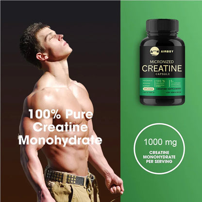 Micronized Creatine - Suitable for Muscle, Strength, Energy, and Recovery, Improve Athletic Performance