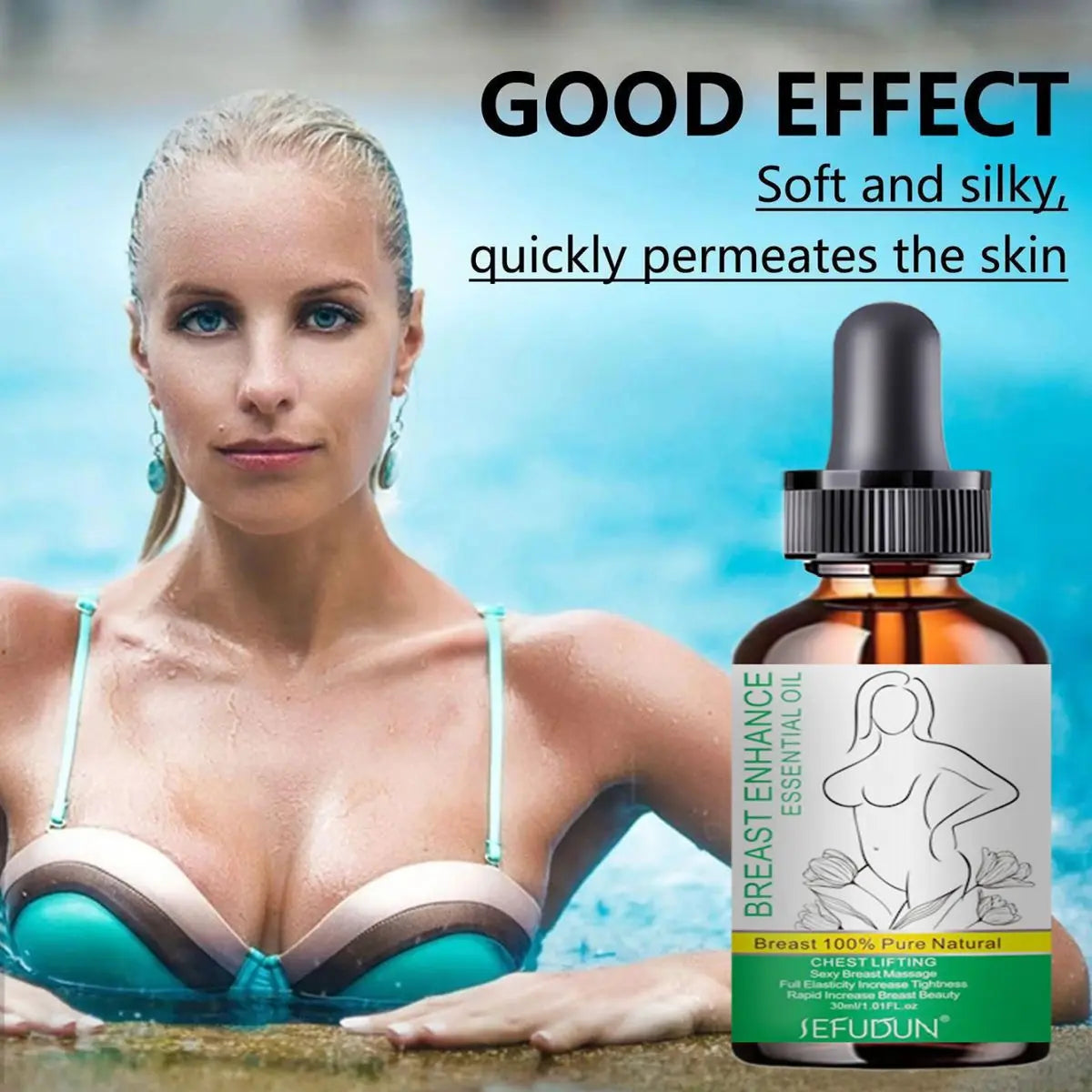 Breast Enhancement Body Oil Fast Growth Elasticity Enhancer Breast Enlargement Essential Oil Body Oil Sexy Body Care For Women