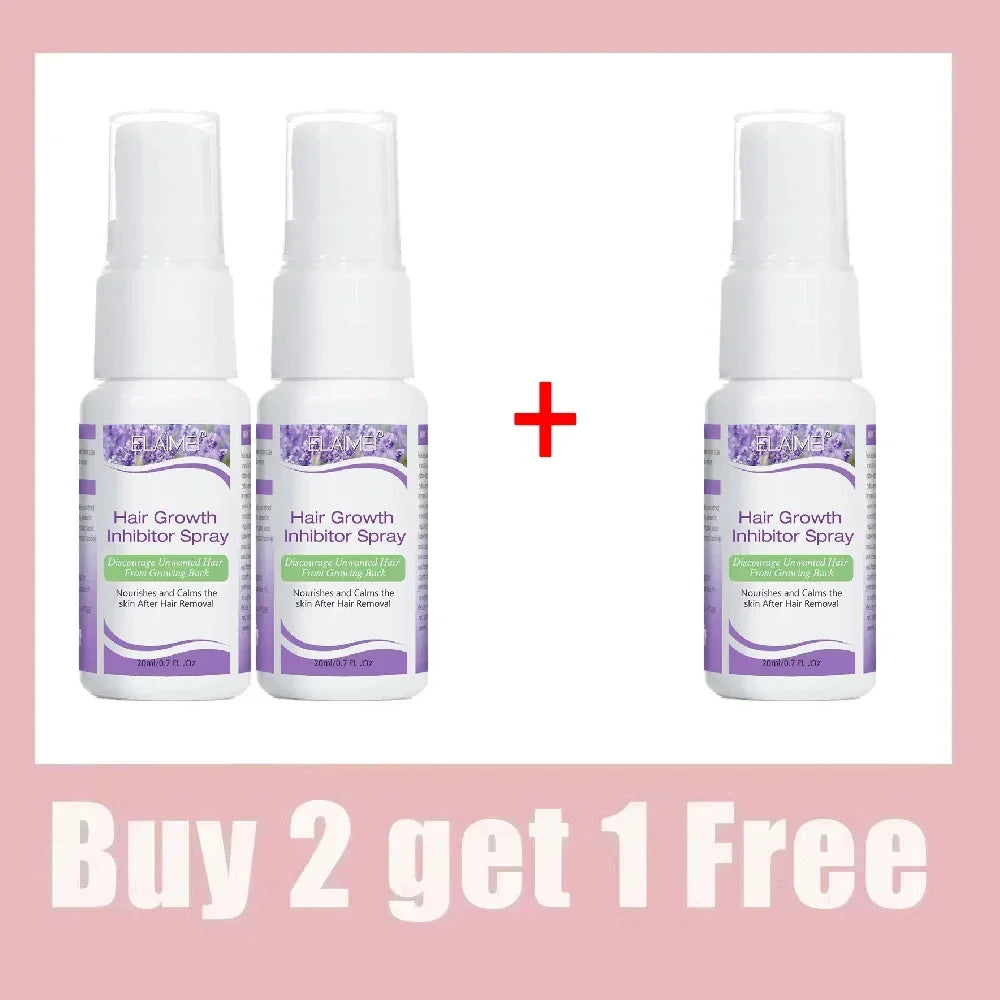 Permanant Hair Growth Removal Inhibitor Spray Beard Bikini Intimate Legs Body Armpit Painless Facial Stop Hair