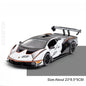 Lambor SCV12 LP770- 1:24  Car Model Alloy Diecast Sound Light Pull Back Doors Opened Vehicle Models Toy