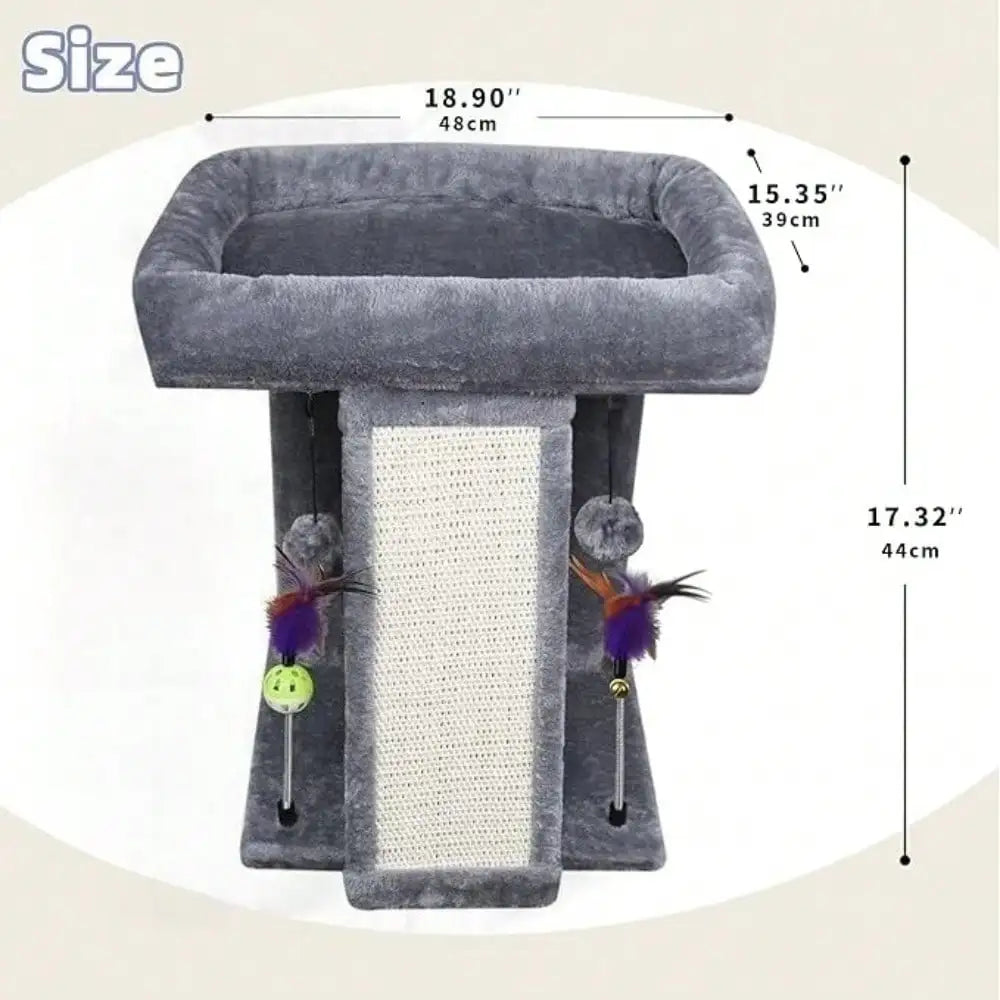3-In-1 Pet Stairs For Cats & Small Dogs, 6.29 Inch Depth Cat Stairs, Indoor Ladders For High Bed With Soft Plush, 1 Cat Condo Ca
