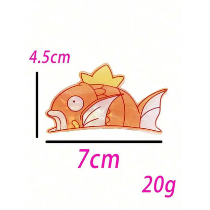 pocket monsters Carp King Cartoon Cute Hair Claw Hair Clip