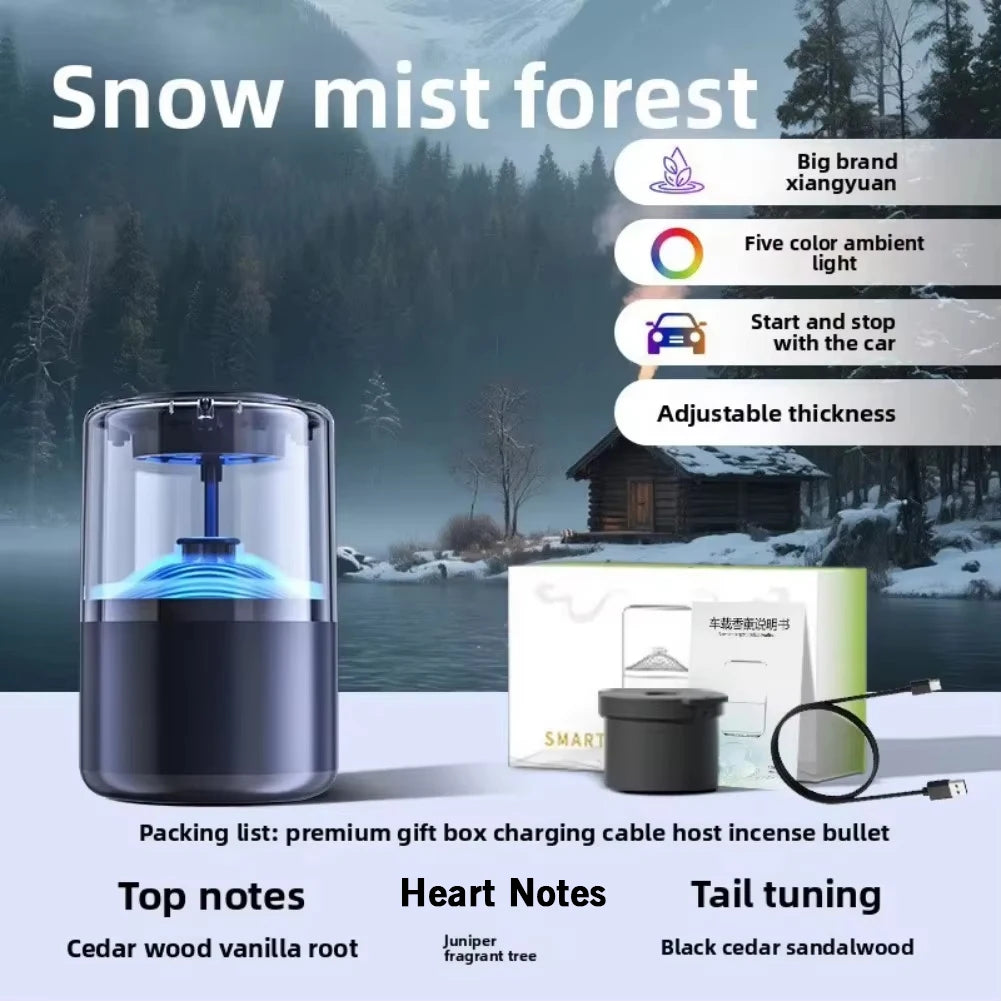 New Car Air Freshener Premium Smart Car Diffuser Cloud Mist Auto Spray High-End Car Air Freshener Car Accessories
