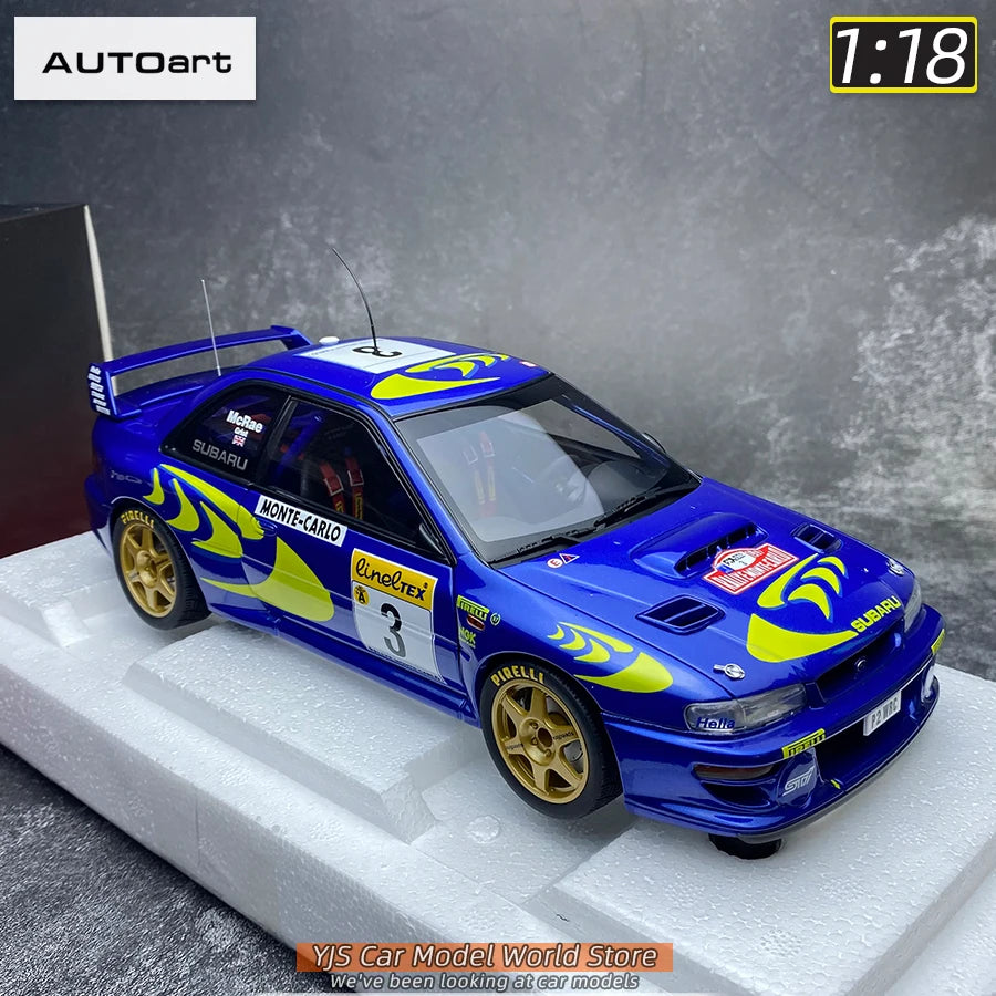 AUTOART Die-cast car model 1/18 Subaru Impreza WRC Rally of Monte Carlo  Static display car models