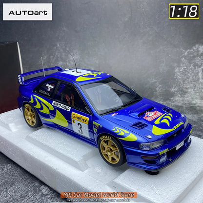 AUTOART Die-cast car model 1/18 Subaru Impreza WRC Rally of Monte Carlo  Static display car models
