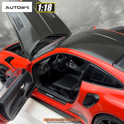AUTOART 1/18 Porsche 911 (991.2) GT3 RS Weissach Package Car model  Send to a friend  Personal collection Static ornament