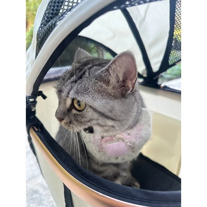 Luxury Pet Stroller 3 in 1  with 4 Wheels for Medium Small Size Dogs and Cats Detachable Carrier for Puppy Kitty Doggie Stroller