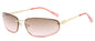 New Y2K Sunglasses For Women High Quality Oval Fashion Luxury Brand Rimless Glasses Trendy Woman Alloy Ladies Shades Eyewear