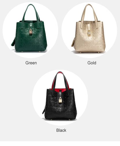 CH Classic Simple Solid Color Women's New Large Capacity Handbag Letter Element Women's Handbag