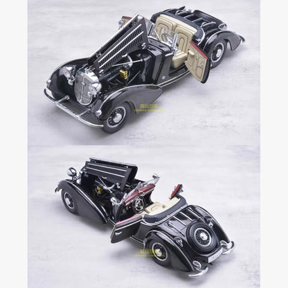 Sunstar 1:18 HORCH 855 1939 Vintage Model Car Adult Souvenir Classic Static Display Collection Toy Gift