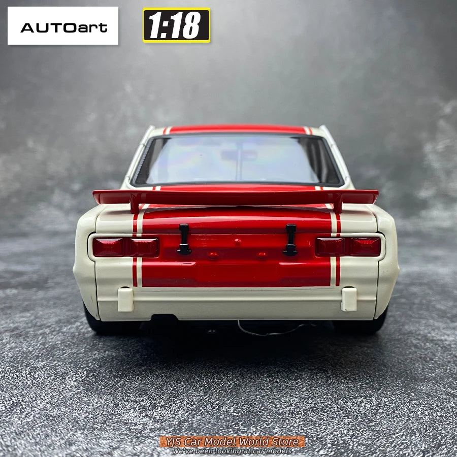 AUTOART Diecast car model 1/18 Nissan skyline GT-R 6#（RACING) 1971 Static display car models