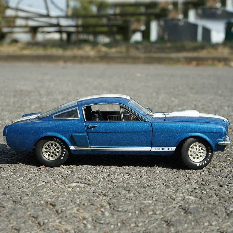 1:18 Diecast Cobra Shelby 1966 GT 350 Alloy Full Open Car Model Vehicles Car Boys Toy Gifts Collection