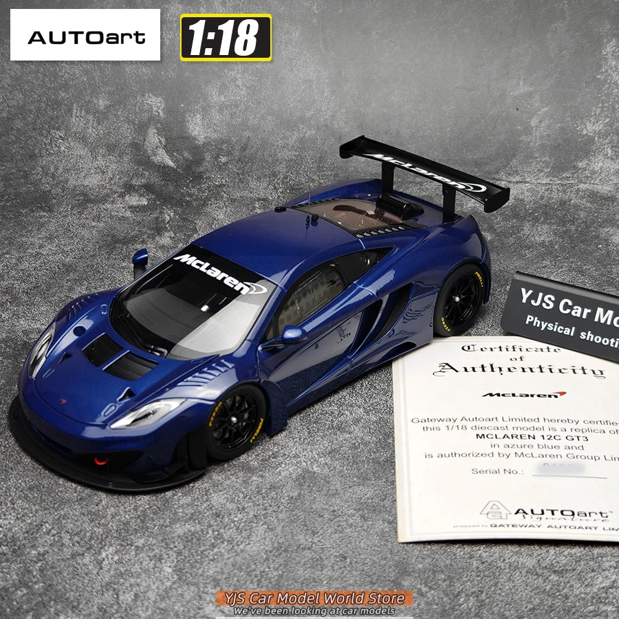 AUTOART Diecast car model 1/18McLaren MP4-12C Static display car models  Collect festival gifts