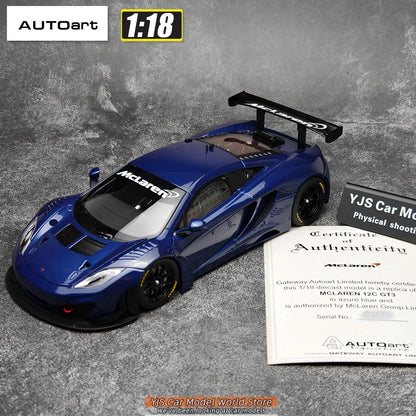 AUTOART Diecast car model 1/18McLaren MP4-12C Static display car models  Collect festival gifts