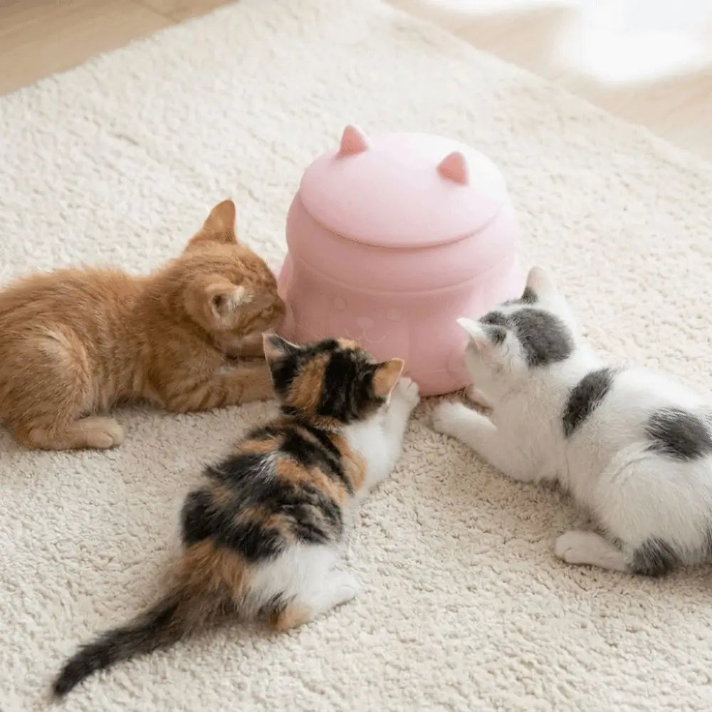 Silicone Pet Nursing Bottle Bionic Nipple Multi-Nozzle Pet Milk Feeder Anti-Slip Anti-choke Kitten Nipple Feeder Pet Feeding