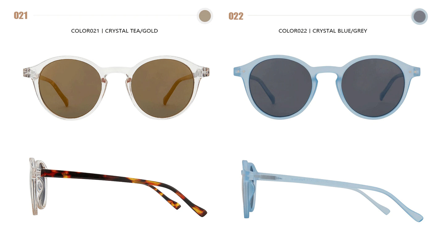 ZENOTTIC (S Size) Retro Circular Polarized Sunglasses 2026 Men Women Vintage Small Round Sun Glasses UV400 Goggles Shades