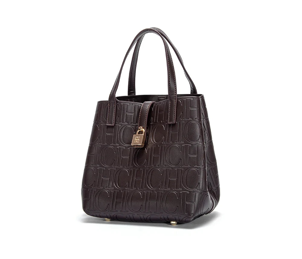 CH Classic Simple Solid Color Women's New Large Capacity Handbag Letter Element Women's Handbag