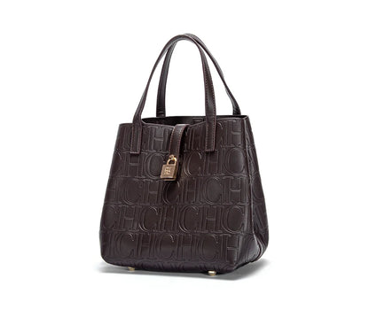 CH Classic Simple Solid Color Women's New Large Capacity Handbag Letter Element Women's Handbag