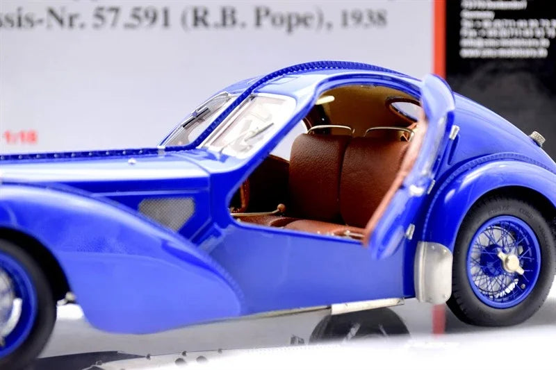 CMC 1:18 57SC Atlantic 1938 Simulation Limited Edition All Open Alloy Metal Static Car Model Toy Gift