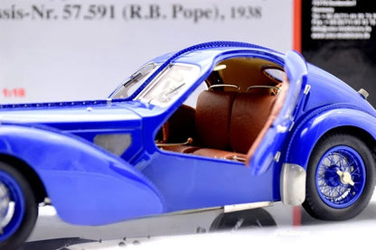 CMC 1:18 57SC Atlantic 1938 Simulation Limited Edition All Open Alloy Metal Static Car Model Toy Gift