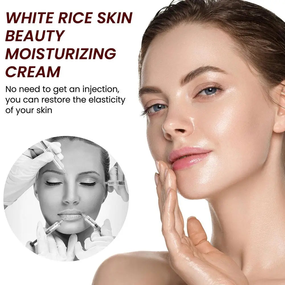 White Rice Whitening Cream – Anti-Aging, Anti-Wrinkle, Deep Moisturizing Face Cream (5 Pcs Set)