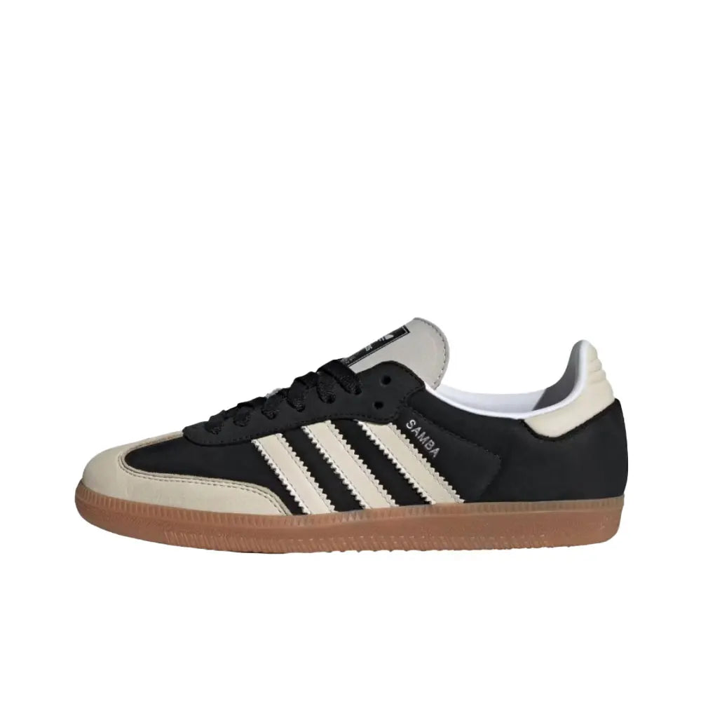 adidas Originals SAMBA OG Soft upper for comfortable feel Low-top skate shoes Unisex style Black, white, gray B75806