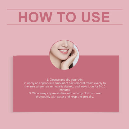 Comfortable and Gentle Fast Hair Removal Cream Improves Skin Texture Gently Cleanses Leaves Body Skin Smooth Skin Care Cream