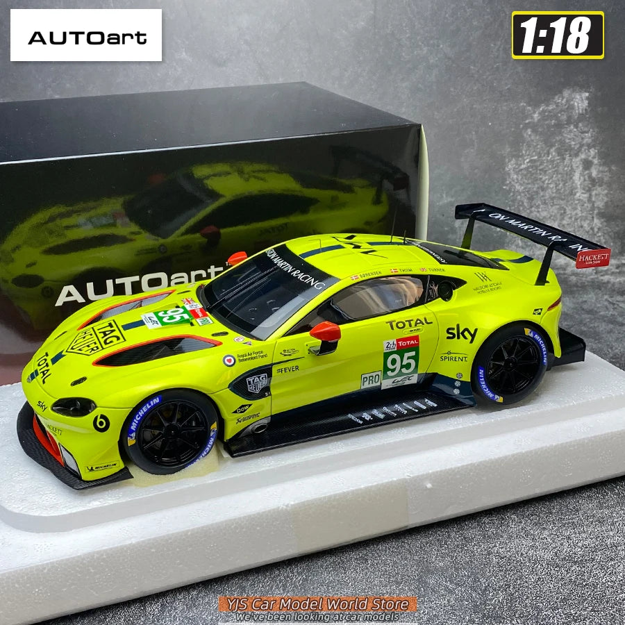 AUTOart 1/18 SCALE Aston Martin Vantage GTE Le Mans Pro 2018 Car model Static collection Furniture for display