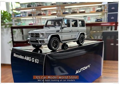 AUTOART 1:18 G63 2017 Car model SUV  Personal collection of holiday gifts