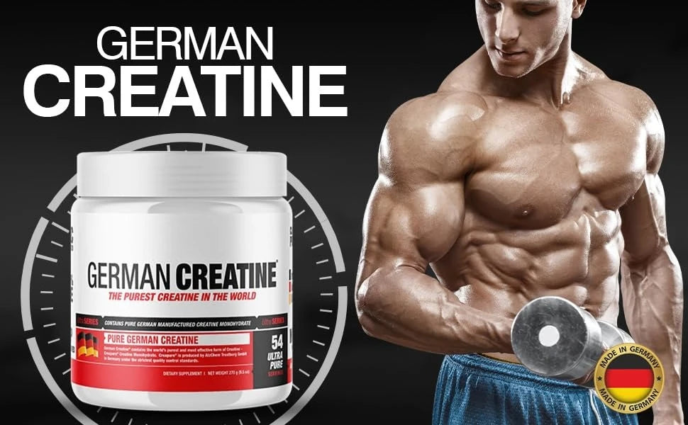 Micronized Creatine Monohydrate Powder, 99.99% Pure Creapure for Muscle Growth, Strength & Performance, Supports Muscle Recover