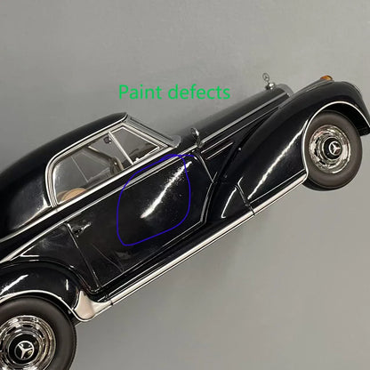 1:18 Benz Convertible Car Model Die-cast Alloy Collection 300 Sc Cabriolet 1957 & Coupe 1955 The Paint Defective