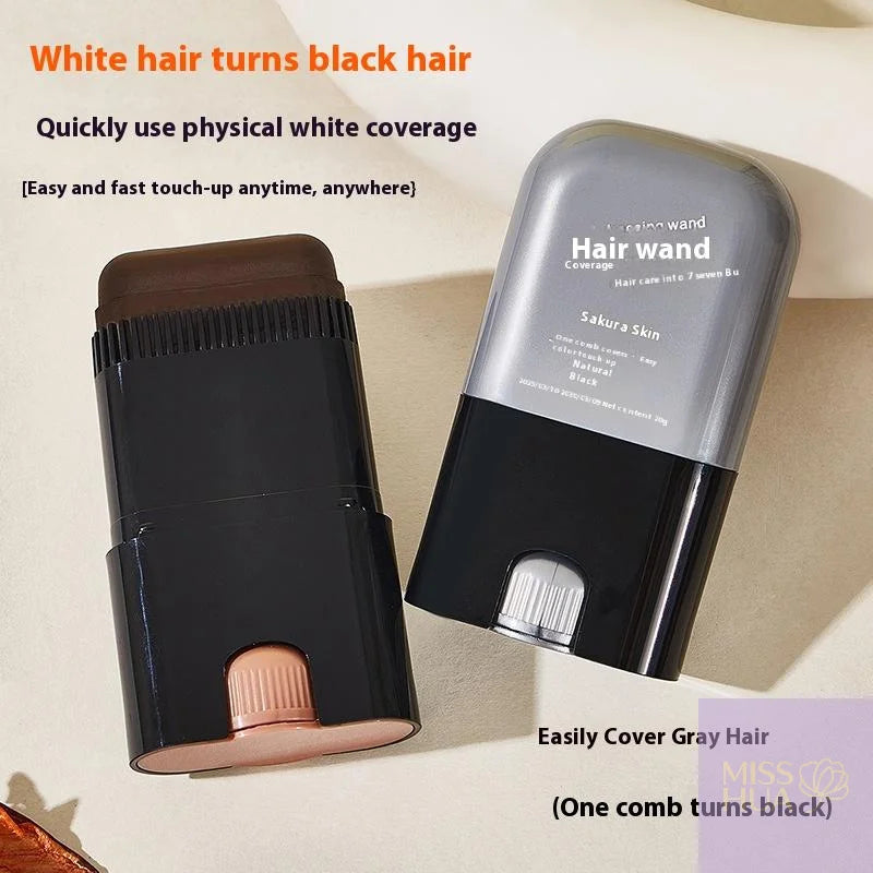 HUA 20g Waterproof And Sweat-proof Hair Dye Comb Hair Dye Comb Applicator Long Lasting Hair Color Pen Stick For White Gray Hair