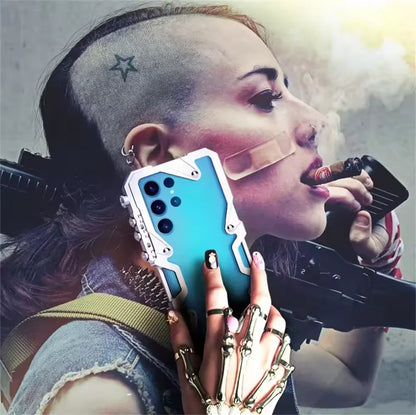 Luxury Aluminum Metal Bumper Case For Samsung Galaxy A54 A53 A15 A25 A35 A52 A52S A55 A72 A73 Case Shockproof Cover Funda Coque