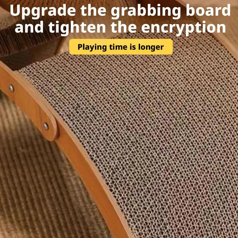 Wooden 2-in-1 Cat Scratcher, Ferris Wheel Vertical Scratching Ball, Sisal Ball, Honeycomb Grab Board, Wear-Resistant,Pet Toy