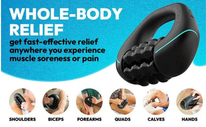 Electirc Massage Roller Rechargeable 3-Speed Massager  Percussive Therapy for Whole Body Relief Deep Tissue & Muscle Recovery