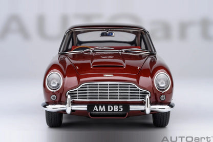 Autoart 1/18 ASTON MARTIN DB5  ABS 007/Goldfinger Bond , door full open sports car model static decoration collection