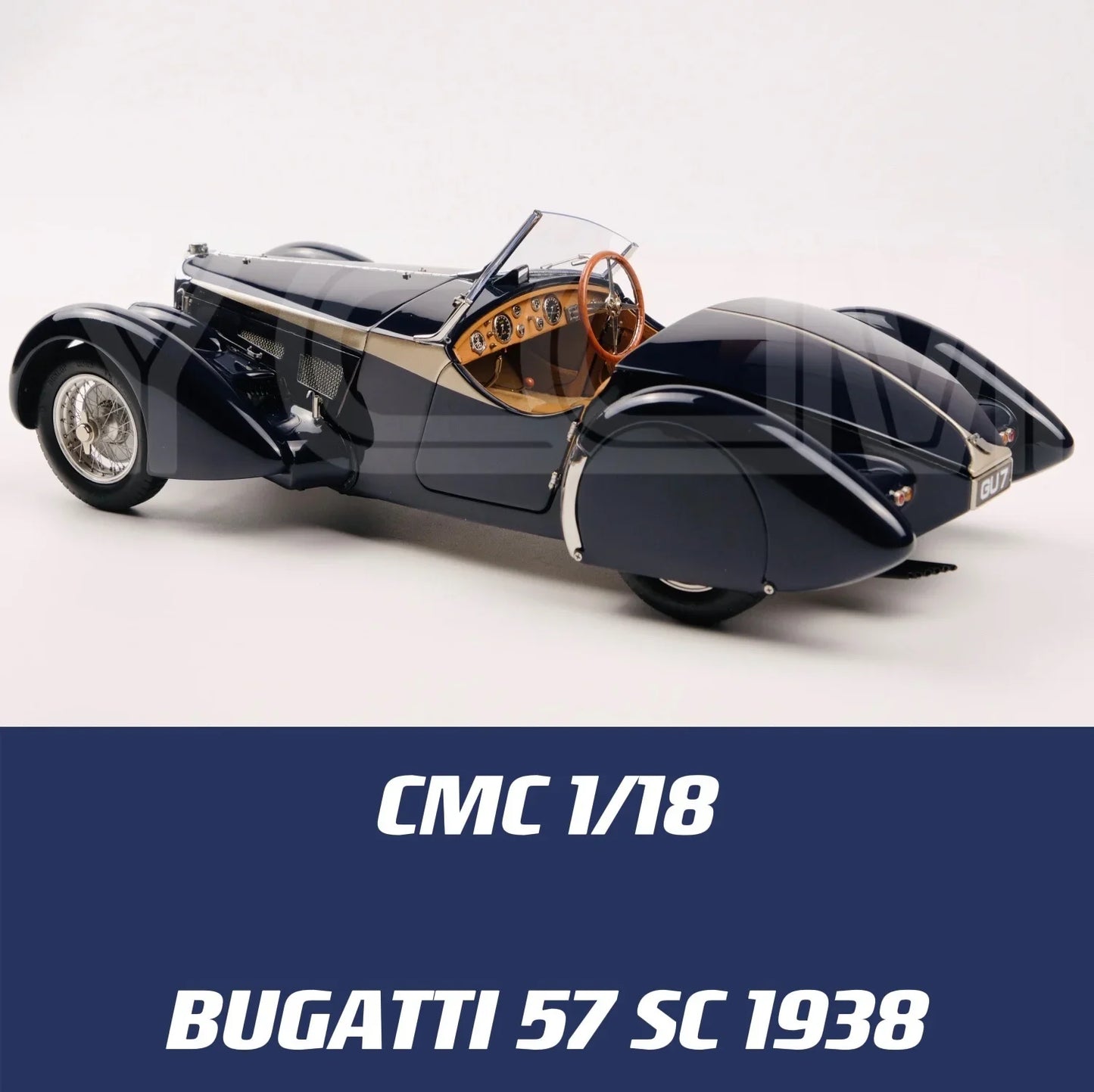 CMC 1:18 57SC 1938 Convertible Simulation Limited Edition All Open Alloy Metal Static Car Model Toy Gift