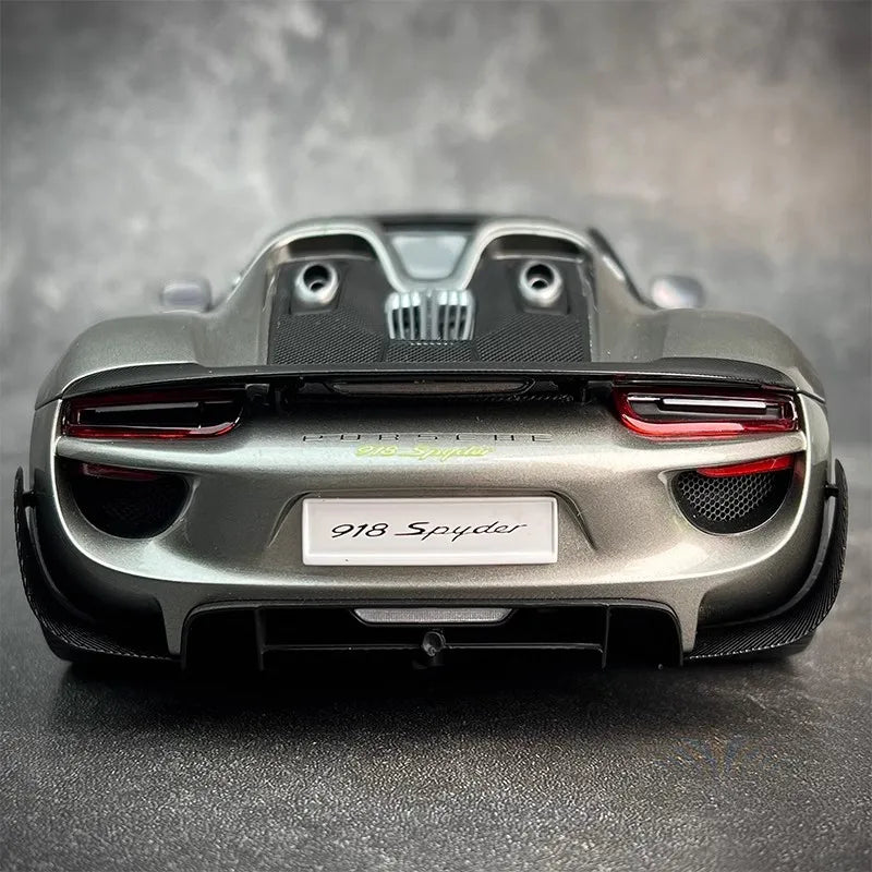 AUTOART car model simulation 1/18 Porsche 918 Car Model alloy room ornament display cars model boy collection christmas gift