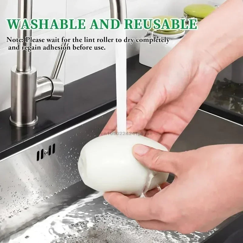 Portable Reusable Lint Roller Ball Washable Gel for Clothes and Pet Hair Removal Needed Compact Design with Ventilation Holes