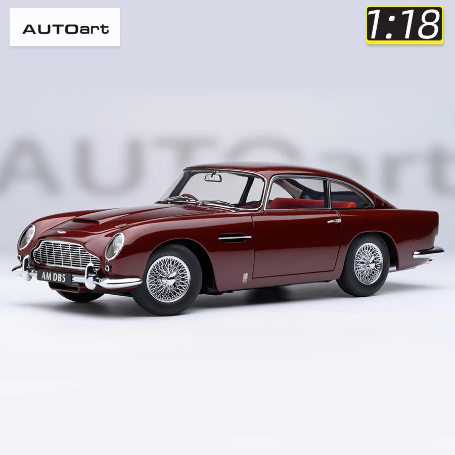 Autoart 1/18 ASTON MARTIN DB5  ABS 007/Goldfinger Bond , door full open sports car model static decoration collection