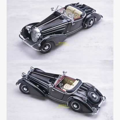 Sunstar 1:18 HORCH 855 1939 Vintage Model Car Adult Souvenir Classic Static Display Collection Toy Gift