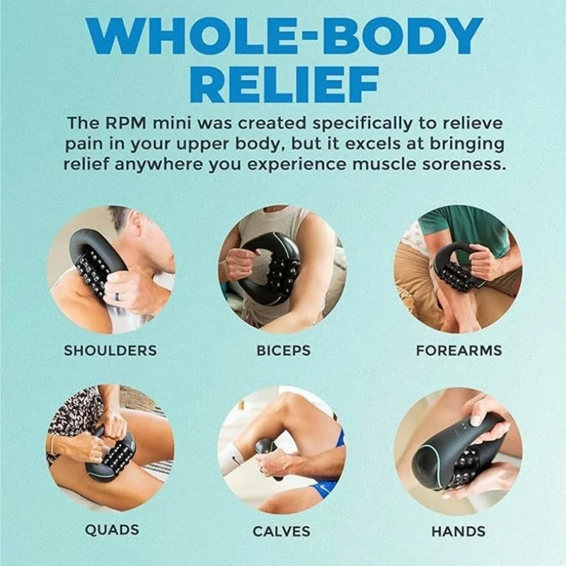 Electirc Massage Roller Rechargeable 3-Speed Massager  Percussive Therapy for Whole Body Relief Deep Tissue & Muscle Recovery
